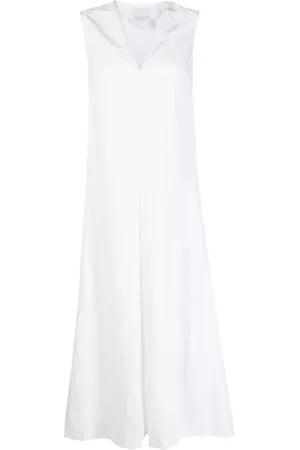 CENERE GB Damen Freizeitkleider - Spread-collar linen-blend maxi dress
