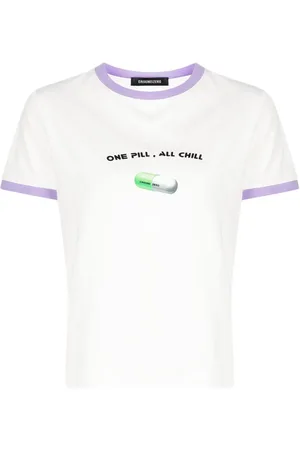 Ground Zero T-Shirt mit Slogan-Print