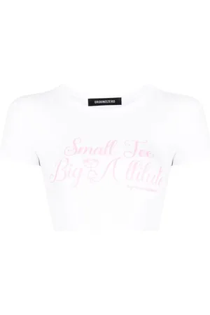 Ground Zero T-Shirt mit Slogan-Print