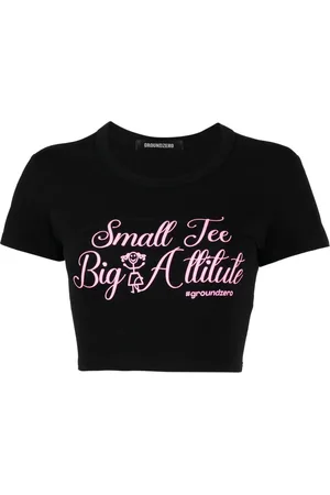 Ground Zero T-Shirt mit Slogan-Print