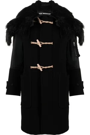 JUNYA WATANABE Einreihiger Mantel mit Kapuze