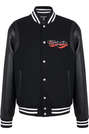 Balmain Bomberjacke mit Logo-Patch