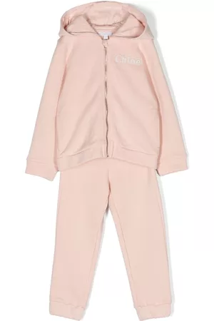 Chloé Trainingsanzüge - Logo-embroidered tracksuit set