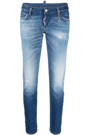 Dsquared2 Ausgeblichene Slim-Fit-Jeans