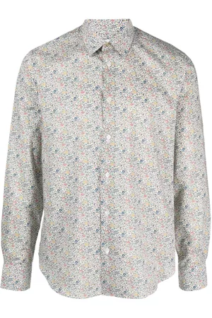 Paul Smith Herren Shirts - Floral-print cotton shirt