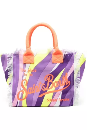MC2 SAINT BARTH Damen Strandtaschen - Vanity wave-print beach bag