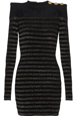 Balmain Minikleid mit Knopfdetail