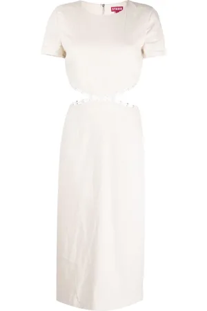 Staud Midikleid aus Leinen