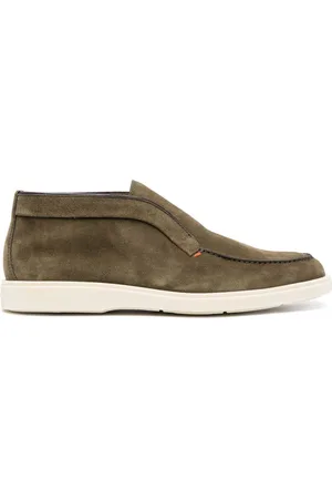 santoni Slip-On-Boots aus Wildleder