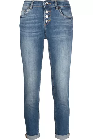 Liu Jo Damen Jeans - Stonewashed cropped jeans