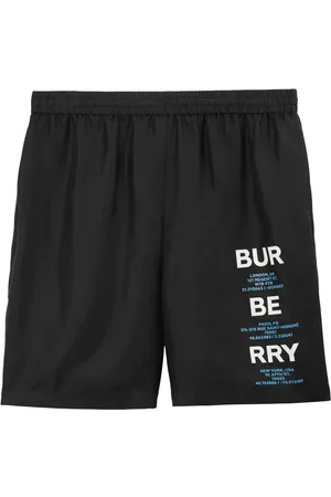 Burberry Sport-Shorts aus Seide mit Print