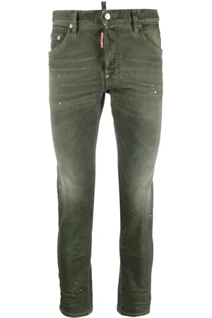 Dsquared2 Skinny-Jeans mit Farbklecksen