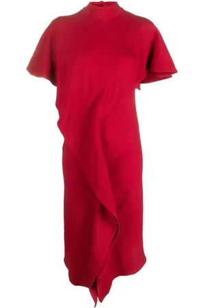 Colville Midikleid mit kurzen Ärmeln