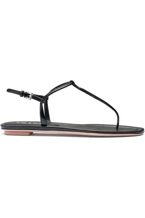 Prada Flache Sandalen mit Zehensteg