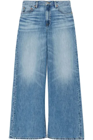 RE/DONE Weite Jeans mit Tragefalten