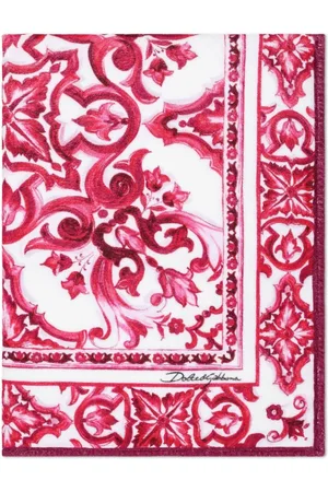Dolce & Gabbana Badetuch mit Majolica-Print