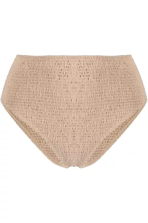 Totême Damen High-waisted Bikinis - High-waist smocked bikini bottoms