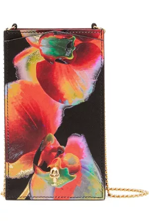 Alexander McQueen Damen Handy - Solarised Orchid Skull phone case