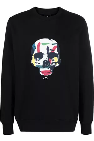 Paul Smith Herren Sweatshirts - Skull-print organic-cotton sweatshirt