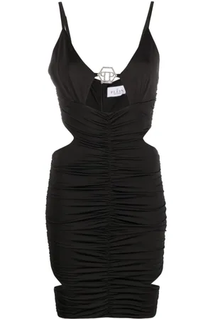 Philipp Plein Gerafftes Minikleid mit Cut-Outs