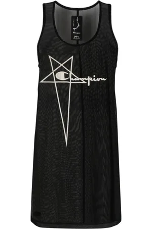 Rick Owens Trägerkleid mit Logo-Stickerei