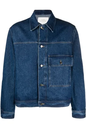 STUDIO NICHOLSON Jeansjacke mit aufgesetzter Tasche