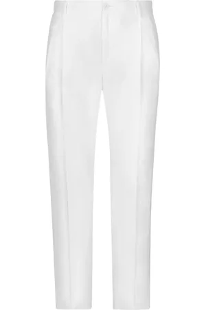 Dolce & Gabbana Leinenhose mit Bügelfalten