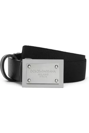 Dolce & Gabbana Gürtel - Logo-plaque leather belt