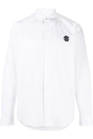 Roberto Cavalli Hemd mit Logo-Stickerei