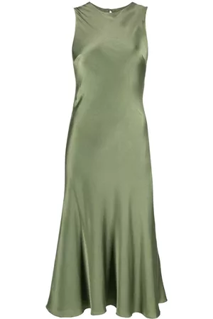 Cynthia Rowley Damen Ärmellose Kleider - Sleeveless flared-skirt silk dress