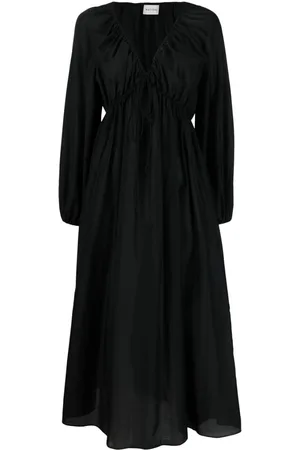 MATTEAU Midikleid mit V-Ausschnitt
