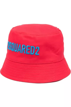 Dsquared2 Hüte - Logo-embroidered cotton bucket hat