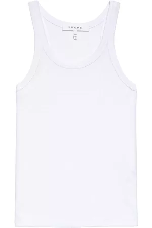 Frame Damen Tanktops - Ribbed U-neck tank top