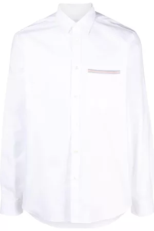 Paul Smith Herren Shirts - Stripe-detail cotton shirt