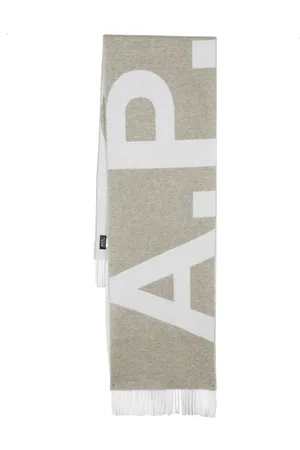 A.P.C. Schal mit Intarsien-Logo