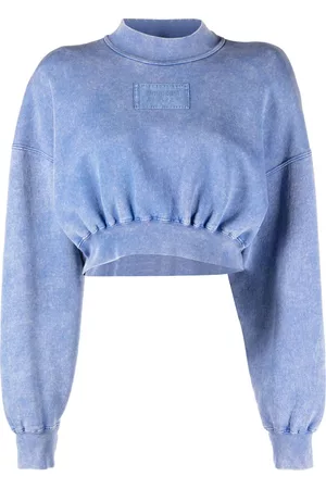 Moschino Damen Sweatshirts - Logo-patch cotton sweatshirt