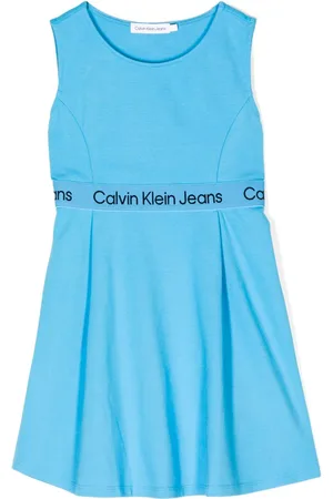 Calvin Klein Ärmelloses Kleid mit Logo-Streifen