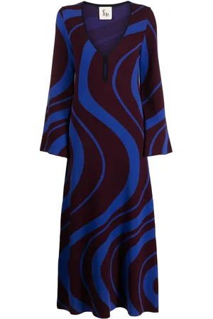 Paula Maxikleid mit Jacquardmuster