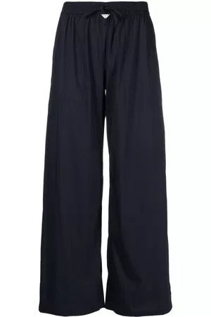 Emporio Armani Damen Strandmode - Drawstring-waist straight-leg trousers