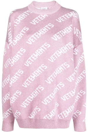 Vetements Intarsien-Pullover mit Monogramm
