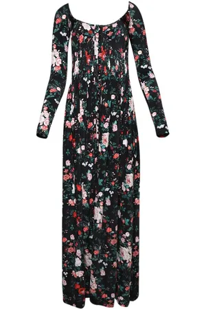 Paco rabanne Maxikleid mit Rosen-Print