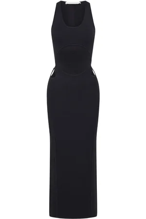 DION LEE Transparentes Häkelkleid