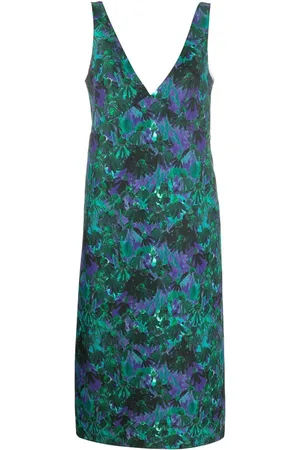 Plan C Midikleid mit Blumenmuster