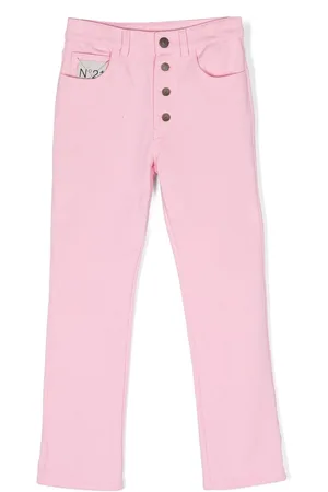 Nº21 Halbhohe Straight-Leg-Jeans