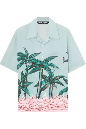 Palm Angels Bowlinghemd mit Palms Row-Print