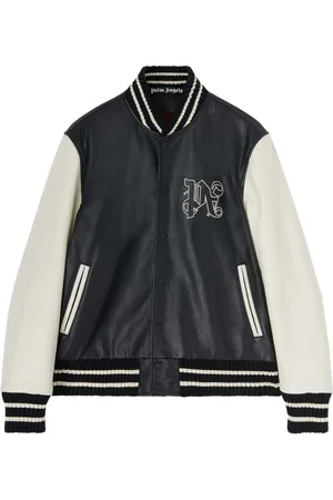 Palm Angels Collegejacke aus Leder