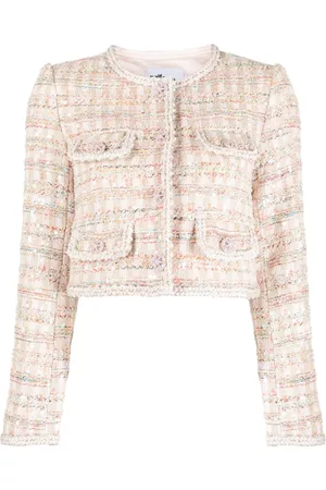Self-Portrait Damen Bouclé Jacken - Cropped bouclé jacket