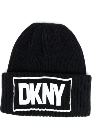 DKNY Hüte - TEEN logo-print ribbed beanie