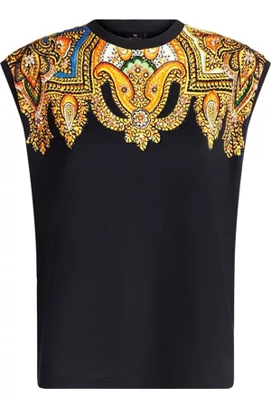 Etro Damen Tanktops - Paisley-print embellished top