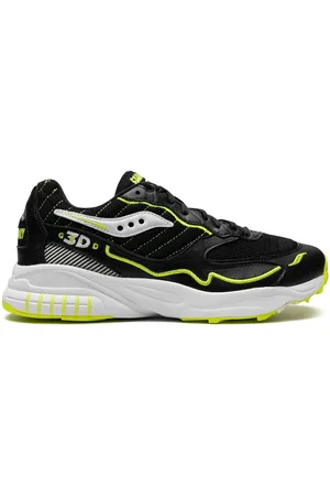 Saucony 3D Grid Hurricane Acid Yellow Sneakers